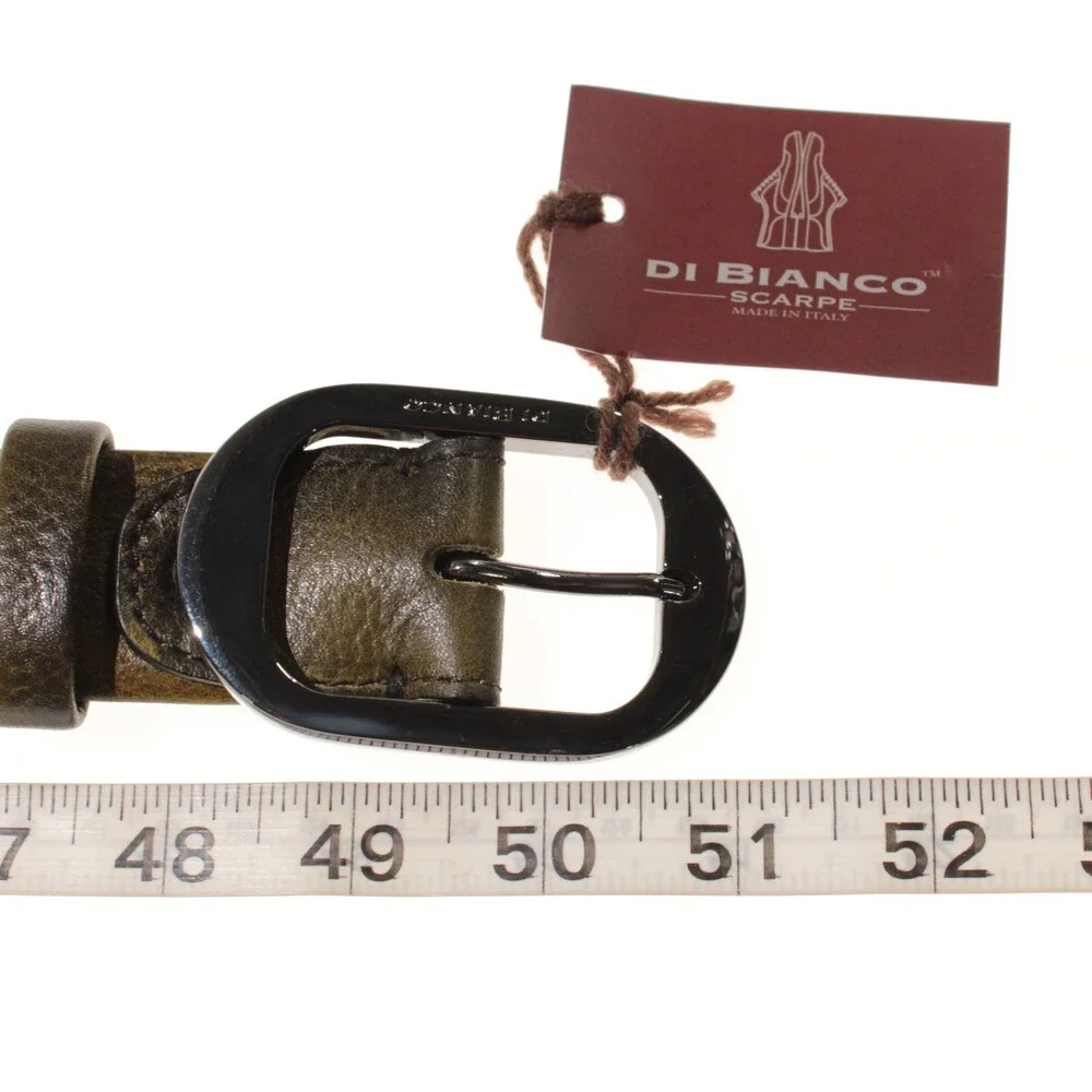 Di Bianco NWT Cut to Size Dress Belt In Green Leather One Size